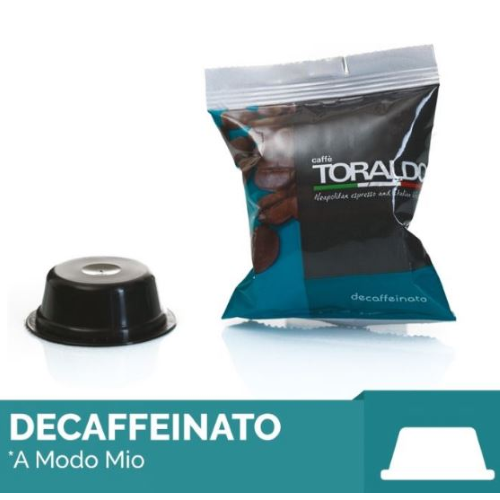 100 CAPSULE CAFFÈ TORALDO MISCELA DECAFFEINATO COMP. CON LAVAZZA A MODO MIO