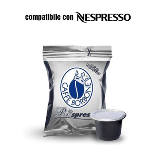 100 CAPSULE CAFFÈ BORBONE RESPRESSO MISCELA NERA + 5 CAPSULE SOLUBILI IN OMAGGIO(GINSENG-PISTACCHIO-DJGUSTO CIOK-NOCCIOLINO-CAMOMILLA)