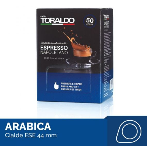 200 CIALDE MIX CAFFÈ TORALDO 50 CLASSICA - 50  DECAFFEINATO - 50 ARABICA - 50 CREMOSA