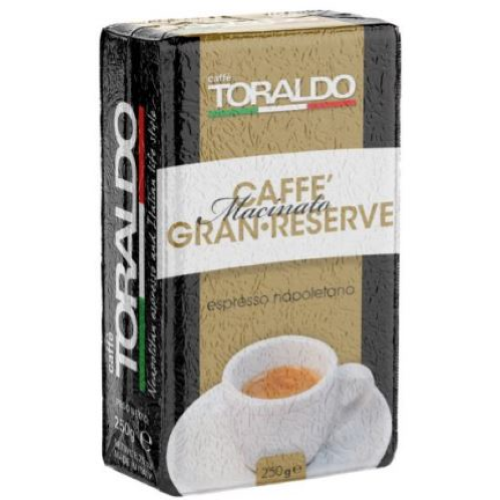 250 GR DI CAFFE' MACINATO CAFFÈ TORALDO MISCELA GRAN-RESERVE