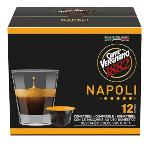 72 CAPSULE NAPOLI CAFFÈ VERGNANO ATLANTIS COMP. CON DOLCE GUSTO
