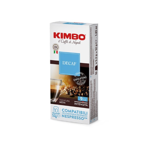 100 CAPSULE IN ALLUMINIO KIMBO MISCELA DECAFFEINATO COMP.CON NESPRESSO 